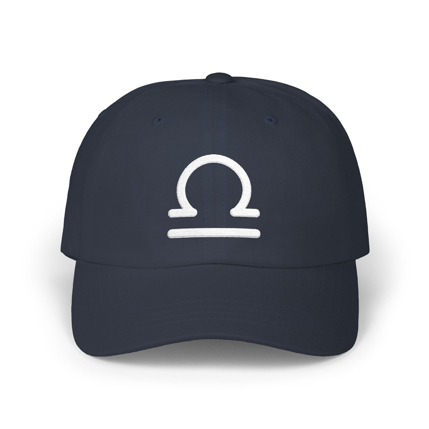 Libra Zodiac Hat — White Glyph