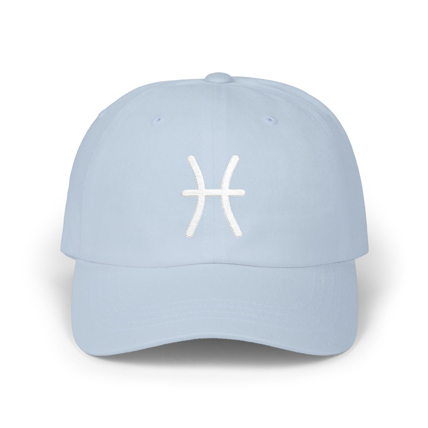 Pisces Zodiac Hat — White Glyph