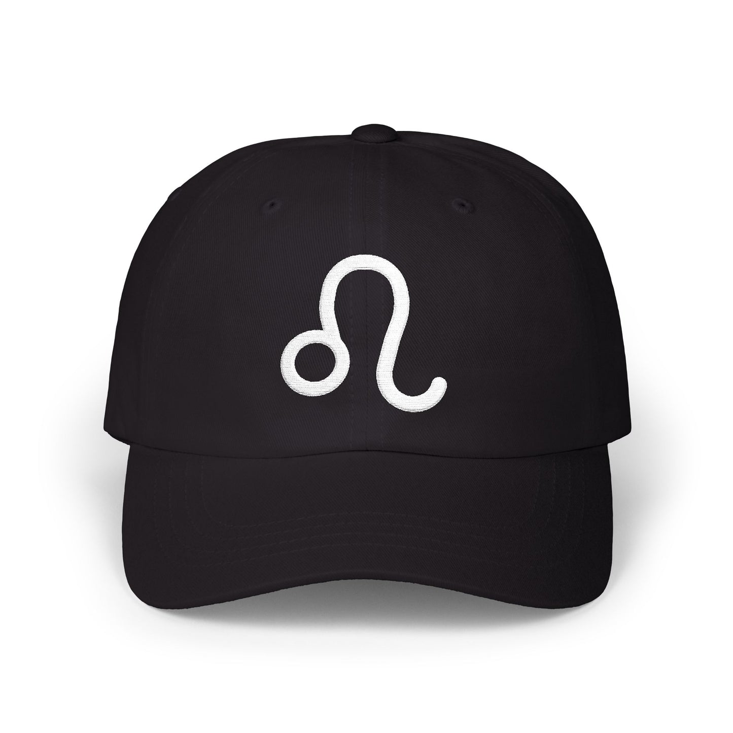 Leo Zodiac Hat — White Glyph