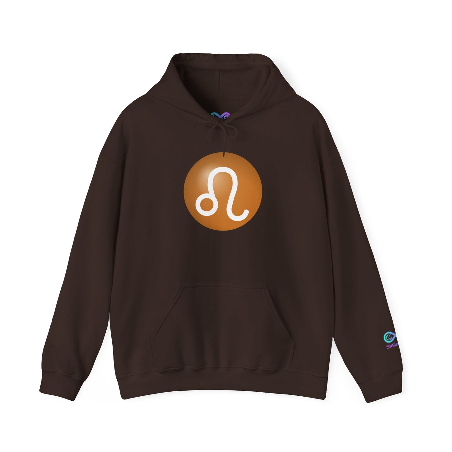 Unisex Leo Zodiac Hoodie — Astrology Glyph Sweatshirt