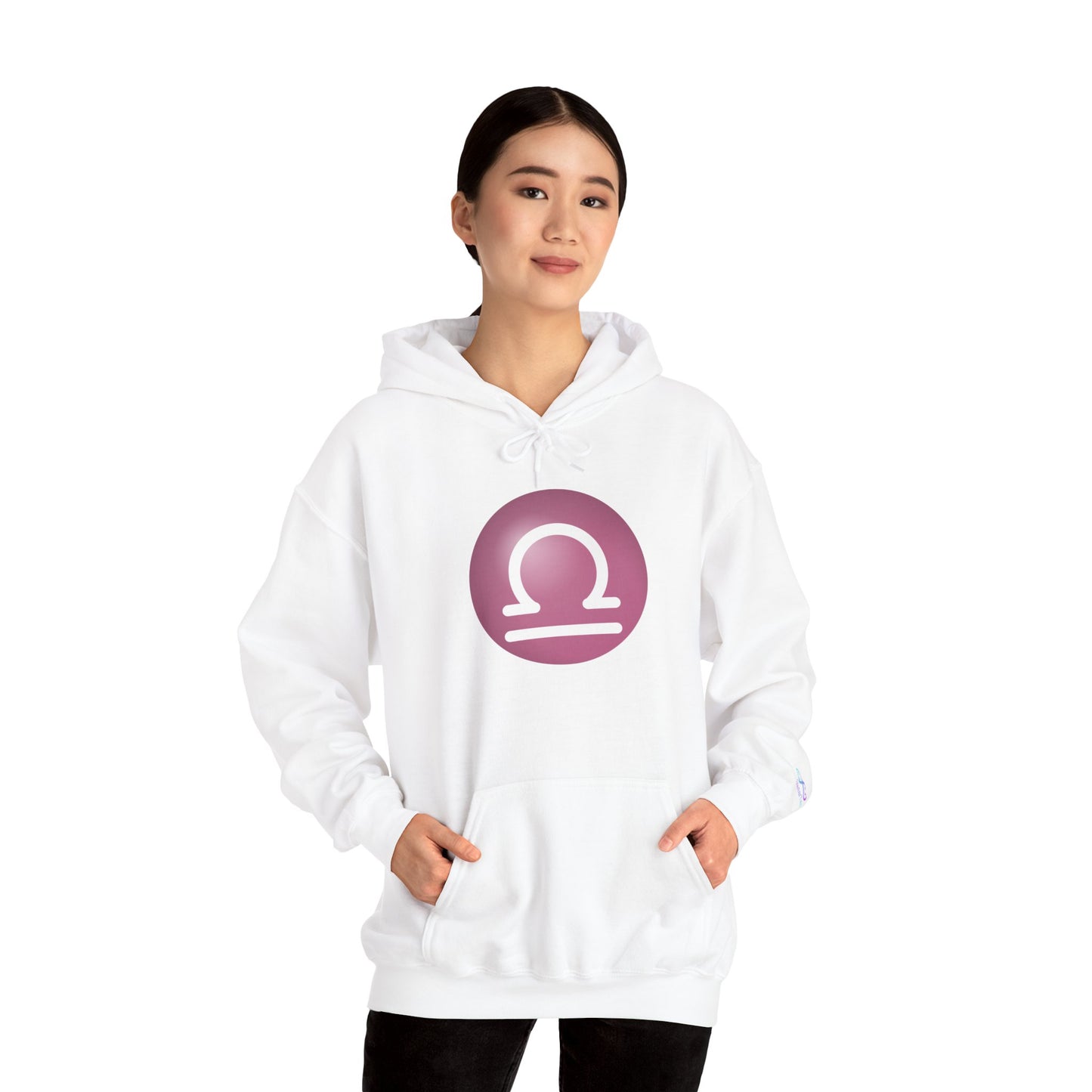 Unisex Libra Zodiac Hoodie — Astrology Glyph Sweatshirt