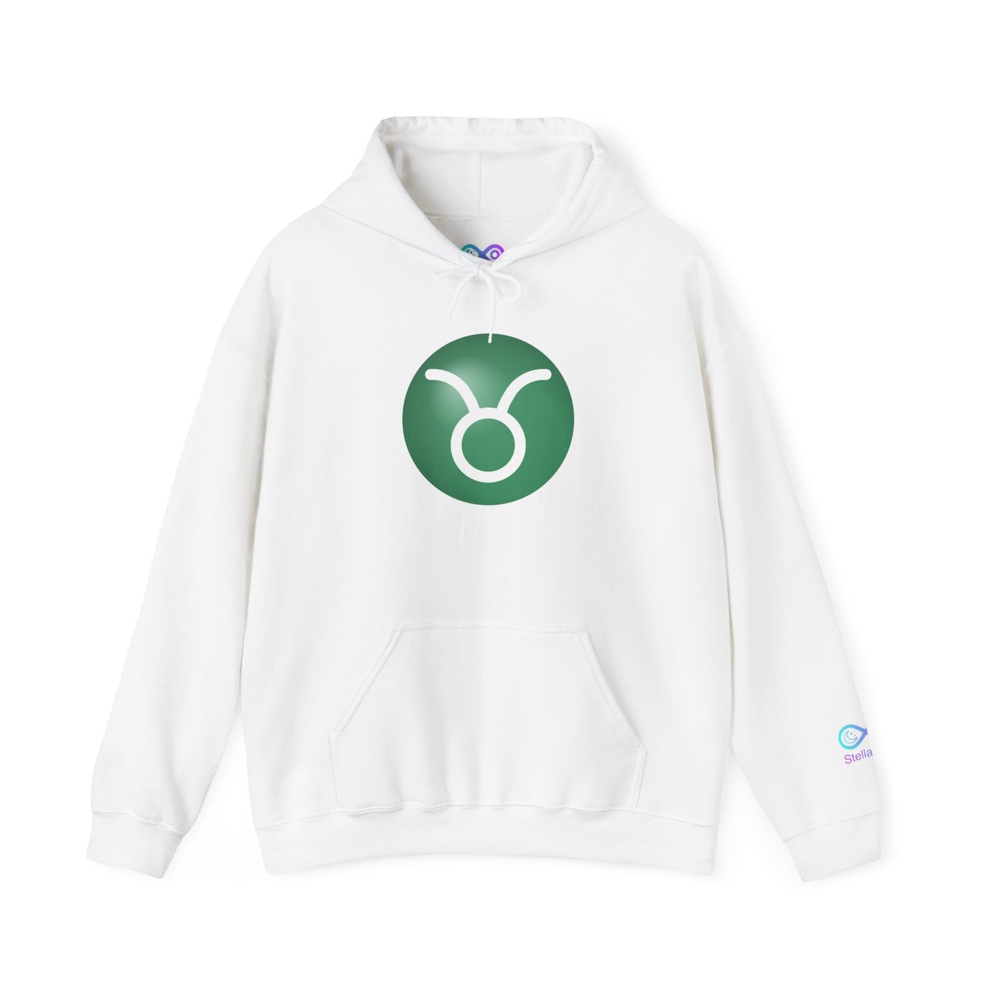 Unisex Taurus Zodiac Hoodie —  Astrology Glyph Sweatshirt