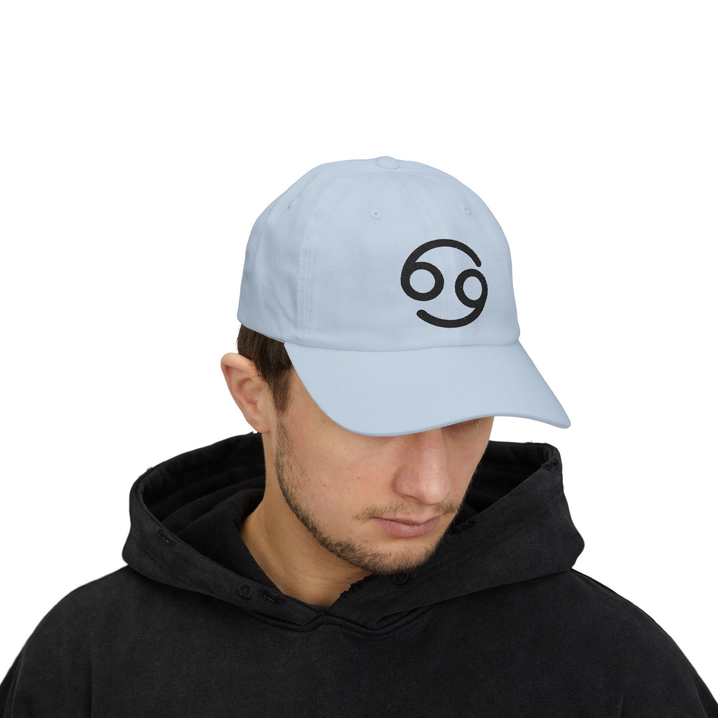 Cancer Zodiac Hat — Black Glyph