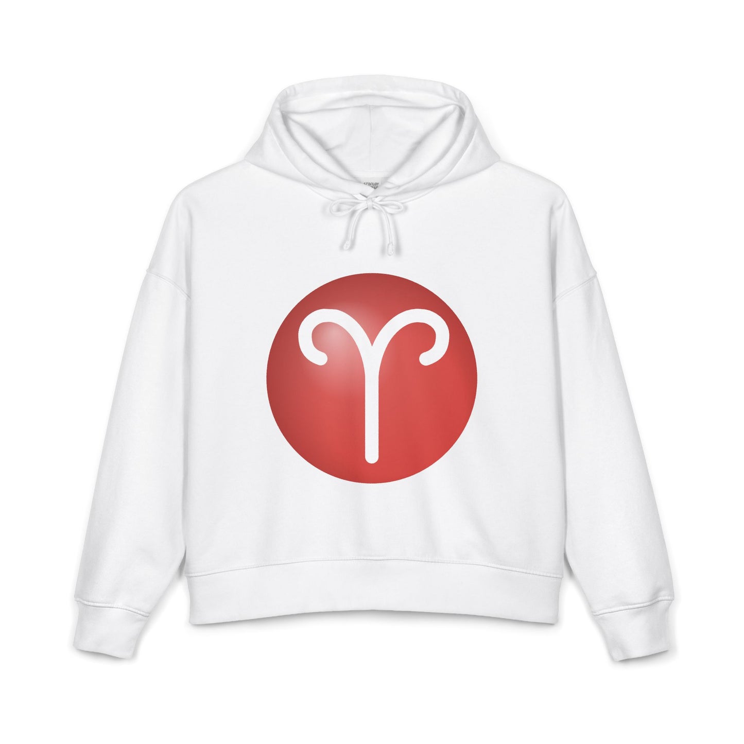Women's Aries Zodiac Hoodie — Organic Midweight Astrology Pullover
